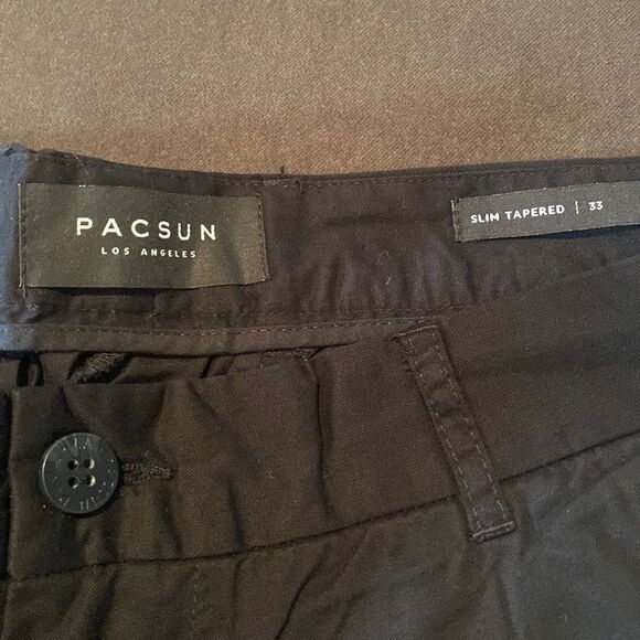 Pacsun Women’s Slim Tapered Pant Black 100% Cotton Size 33 NWT - Picture 2 of 11